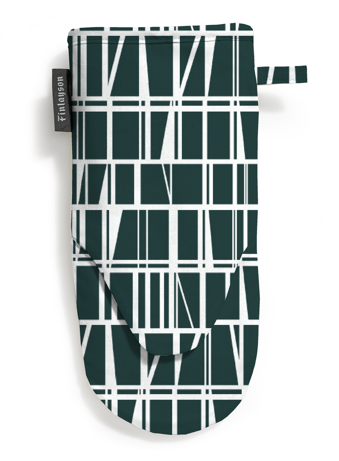 80006-3435-54-10; Finlayson Coronna Patakinnas Tummanvihreä / 15x30 cm