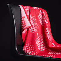 70900-3963-01-10; Finlayson Optinen omena Keittiöpyyhe Punainen / 50x70 cm