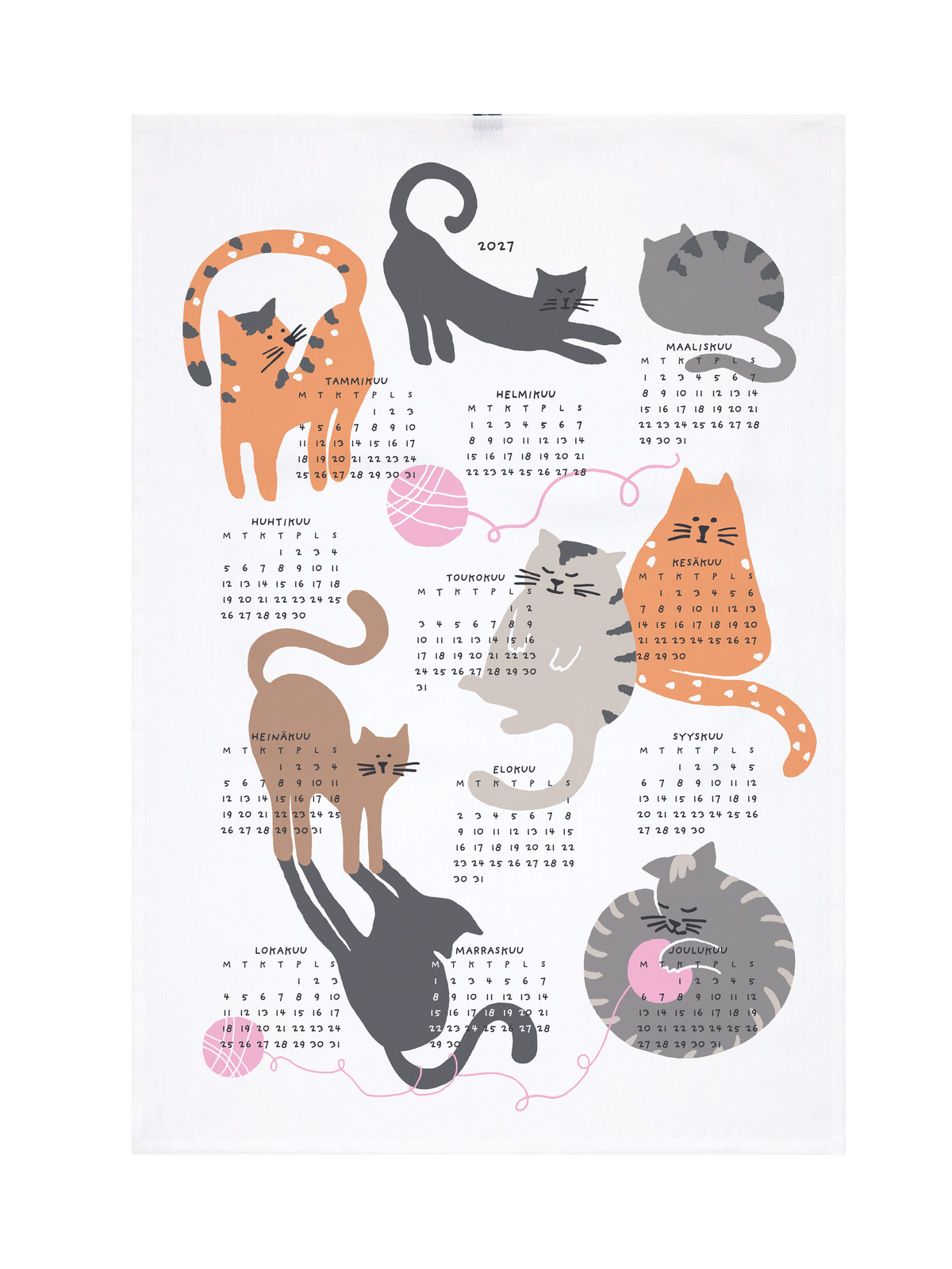 80072-5540-01-10; Finlayson Kattia Keittiöpyyhe Monivärinen / 50x70 cm