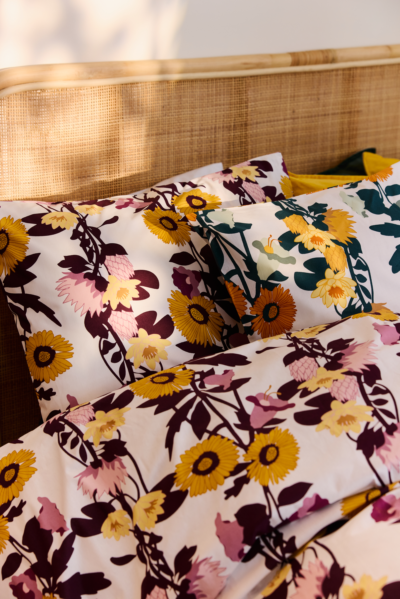 60682-5491-02-05_1; 60652-5491-02-06_1; 60652-5491-01-06_1; Finlayson Kaksin Pussilakanasetti Oranssi / Vihreä / 150x210 + 50x60 cm