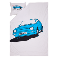 CKU_H10003_001; Finlayson Makia x Kummeli Panomies Pussilakanasetti Valkoinen / 150x210 + 50x60 cm