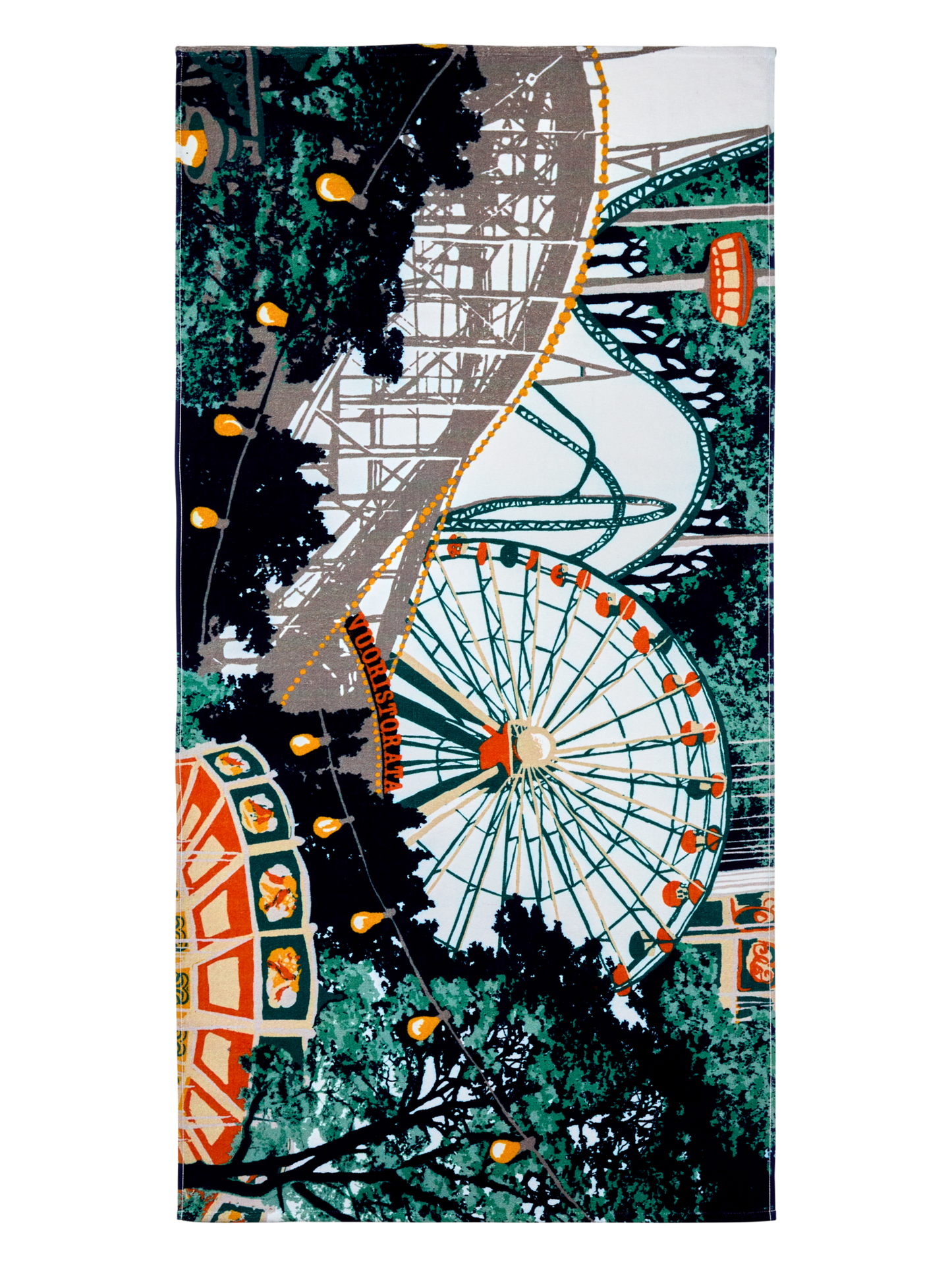 109217-8000; Finlayson Lintsi Bath towel (Digiprint) Monivärinen / 70x140 cm