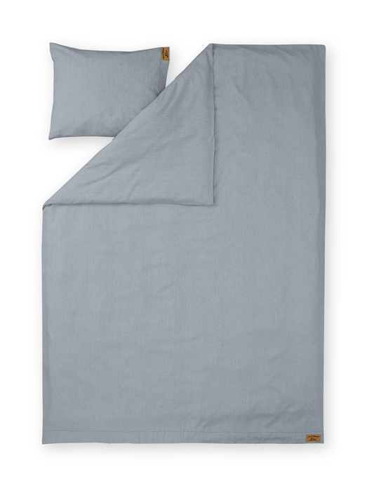 60790-0100-01-06; Finlayson - Kierrätetty Old Jeans pussilakanasetti Siniharmaa / 150x210 + 50x60 cm