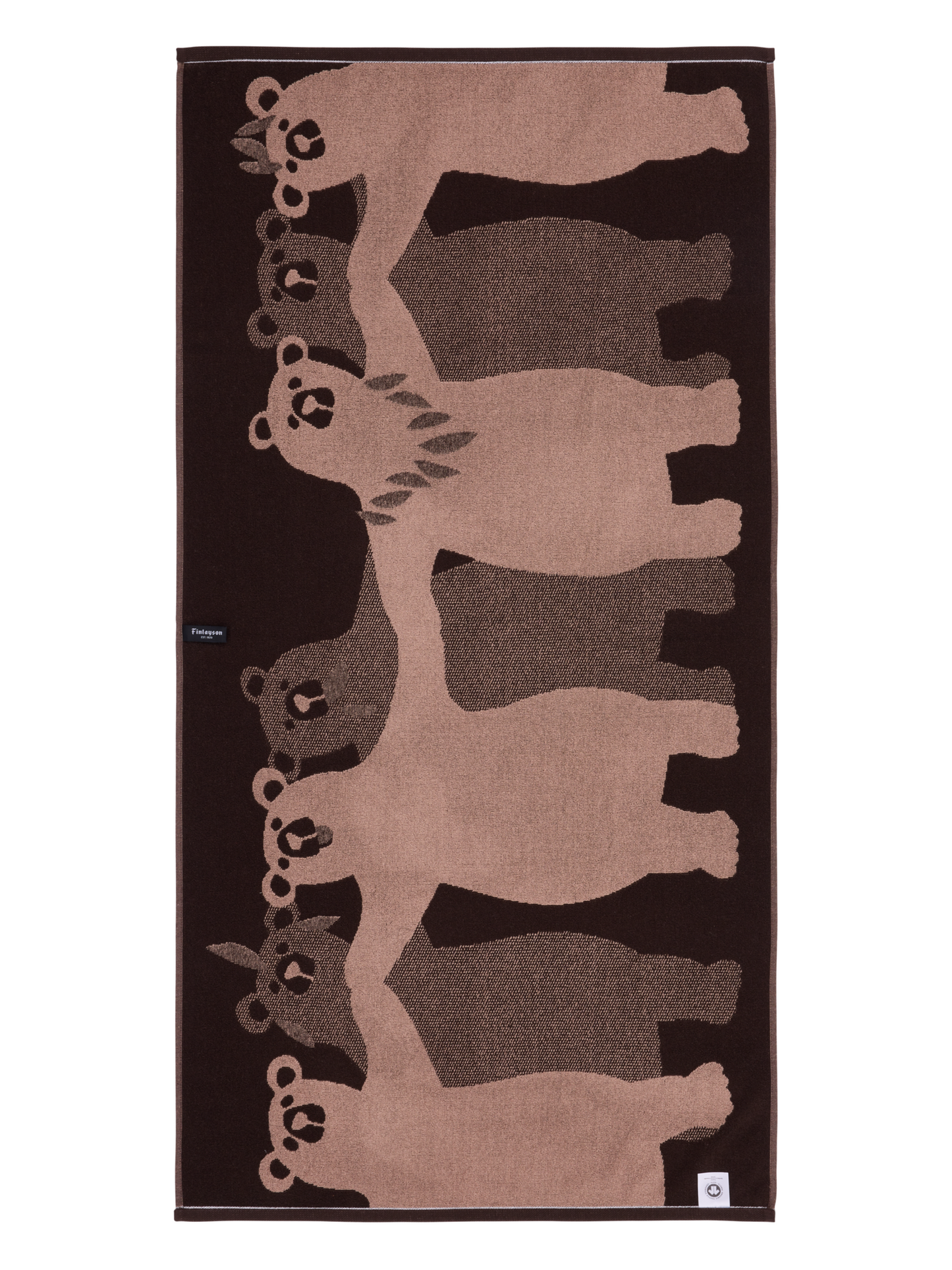 70564-1499-05-06_3; Finlayson Kopla Kylpypyyhe Tummanruskea / 70x140 cm