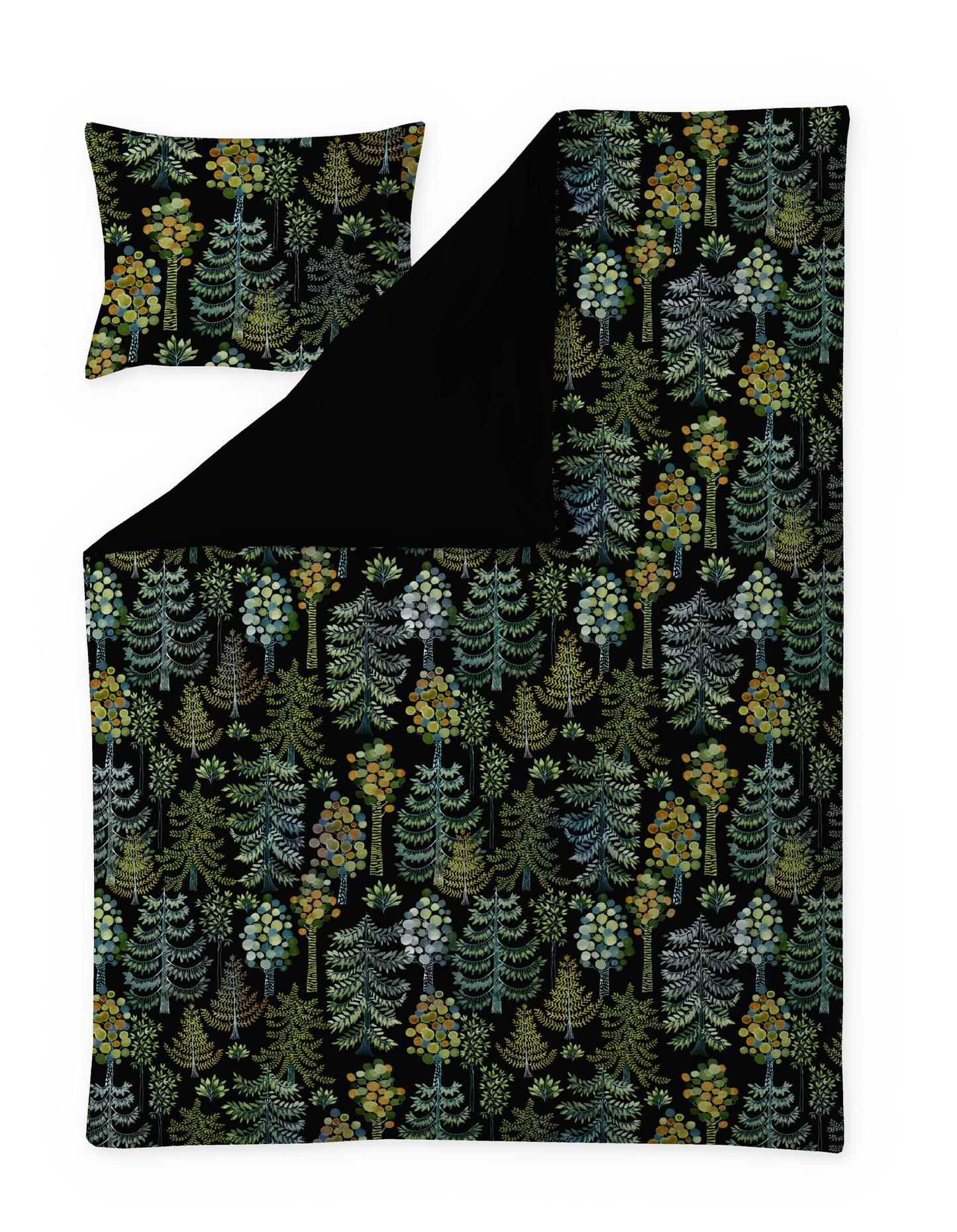 60712-4962-05-06; Finlayson Sadussa Satiinipussilakanasetti Monivärinen / 150x210 + 50x60 cm