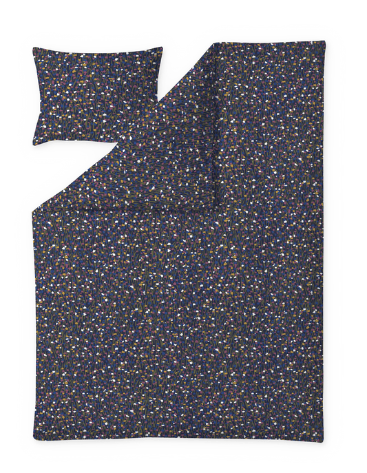 60652-5472-01-06; Finlayson Sievä Pussilakanasetti Sininen / Luumu / 150x210 + 50x60 cm