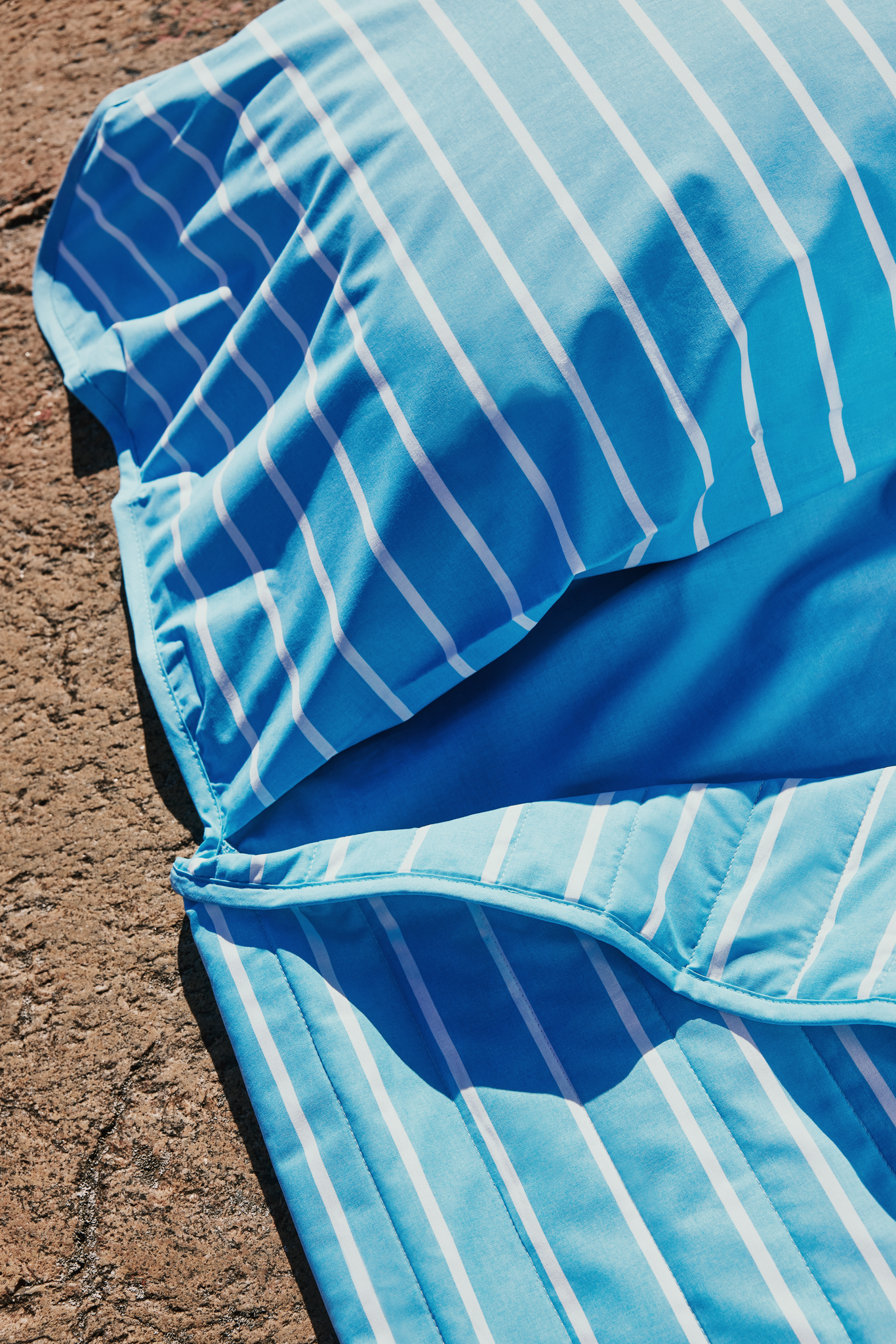 61432-5432-01-06_2; Finlayson Long drink Unipussi Sininen / Valkoinen / 90x250 cm