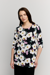 22784448001; Finlayson RUUSA Trikootunika Musta / Malva / S