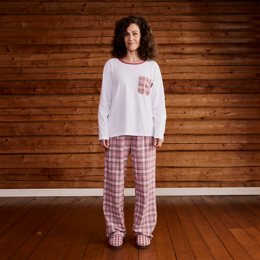 22719180001; Finlayson Aino Pyjama Vaaleanpunainen / S