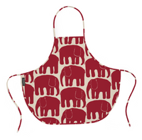 80033-4547-28-10; Finlayson Elefantti Lasten essu Punainen / Beige / 57x50 cm