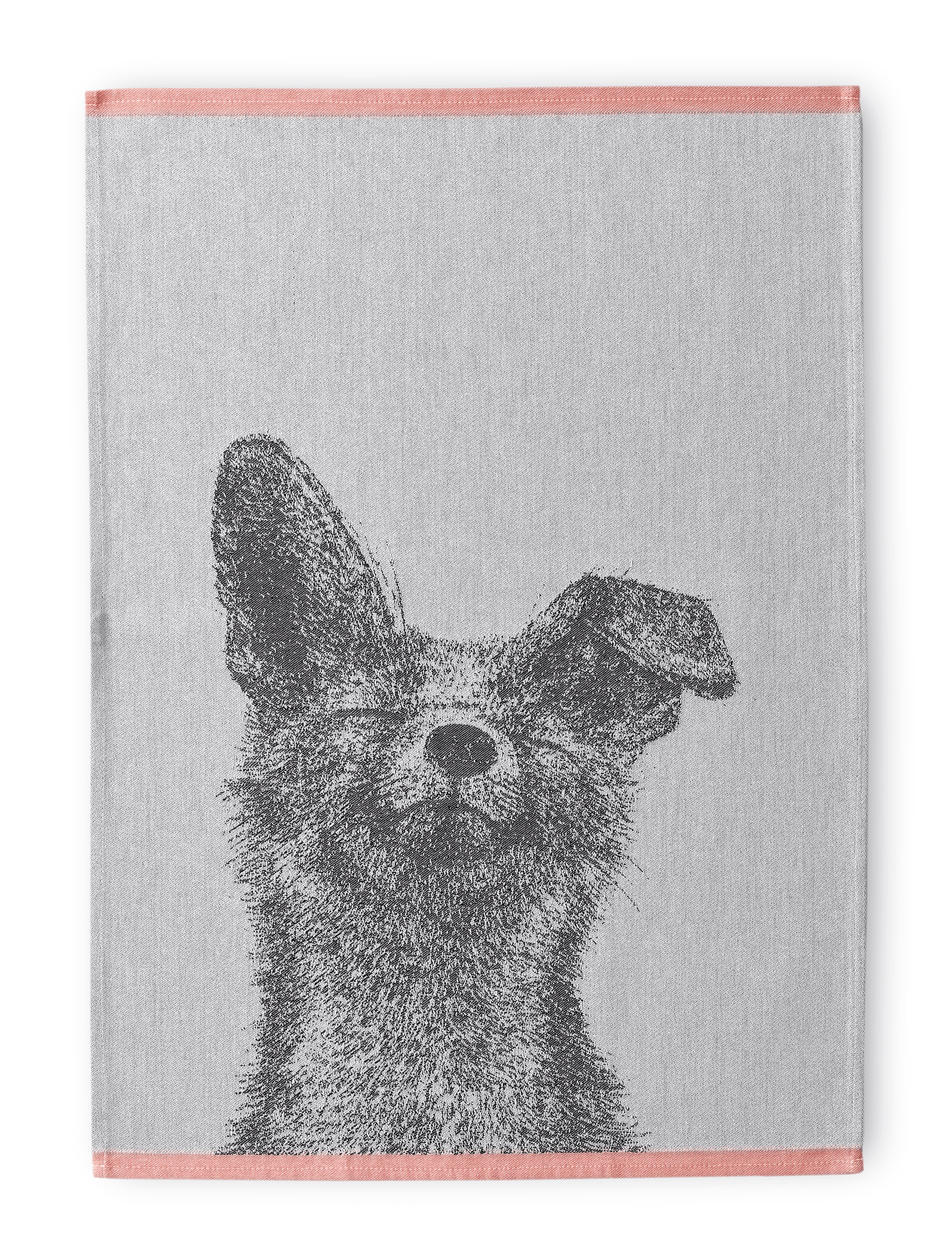 70910-5035-01-10; Finlayson Kettu keittiöpyyhe 2kpl Musta / Valkoinen / 50x70 cm