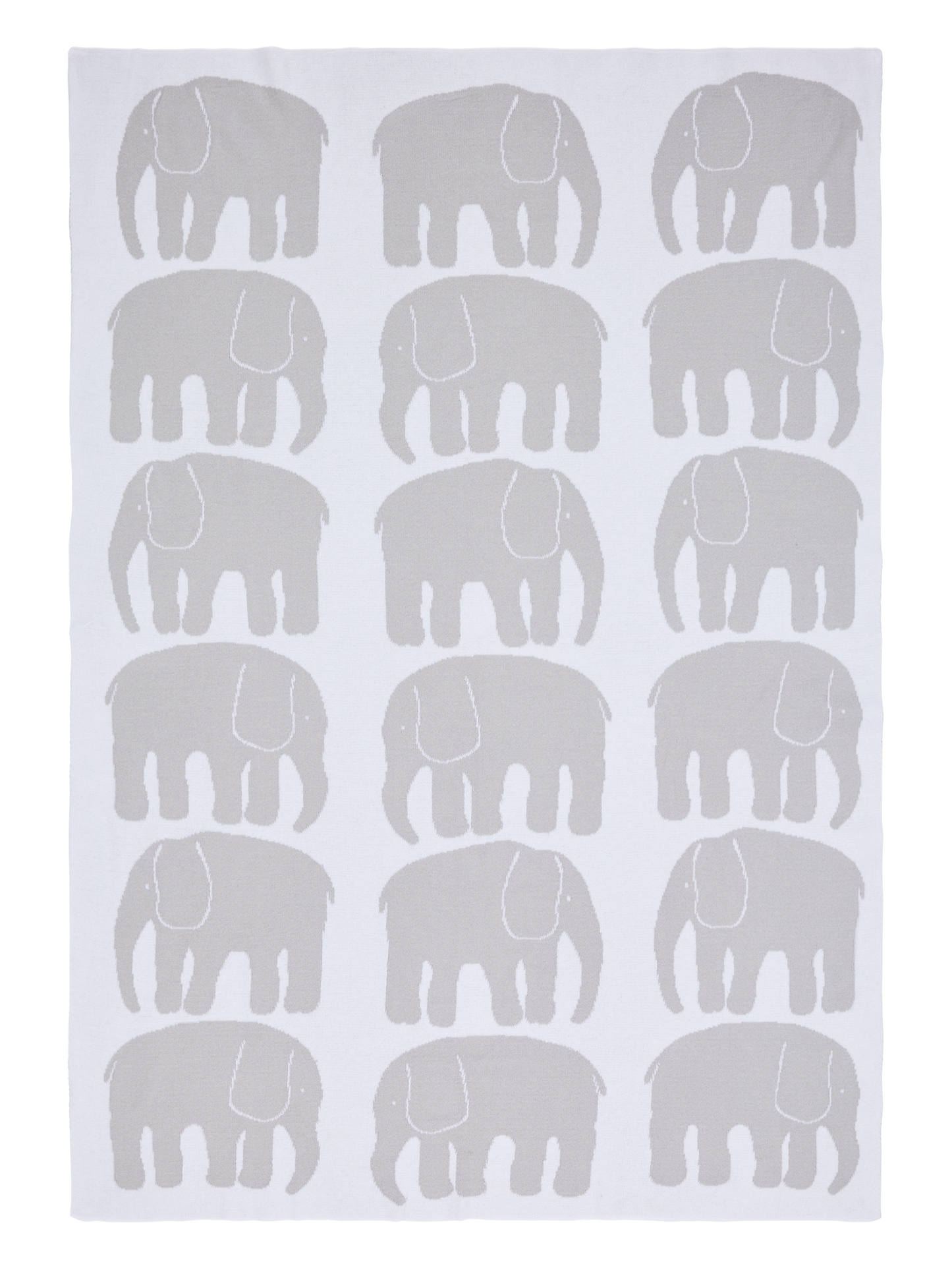 20995-4547-05-04_4; Finlayson Elefantti Vauvan torkkupeitto Harmaa / Valkoinen / 80x100 cm