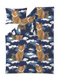 60652-4826-01-06; Finlayson Ensilumi Pussilakanasetti Tummansininen / 150x210 + 50x60 cm