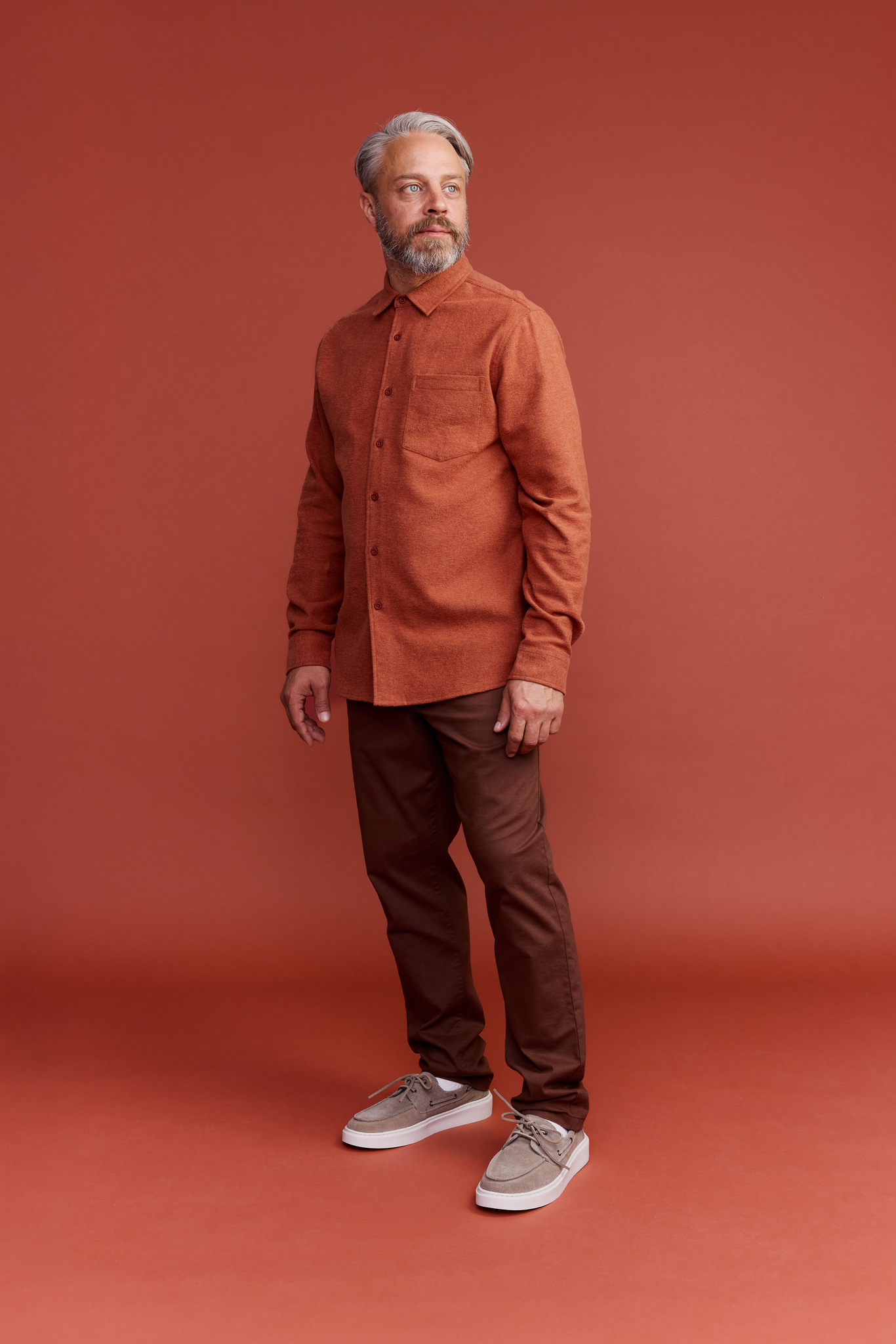 22709778001_3; Finlayson Twill Kauluspaita Terra / S