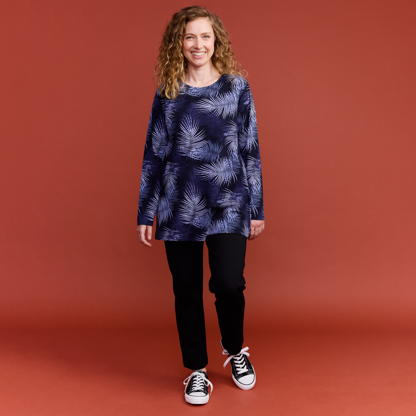 22702961004; Finlayson Palma Trikootunika Tummansininen / Sininen / XL