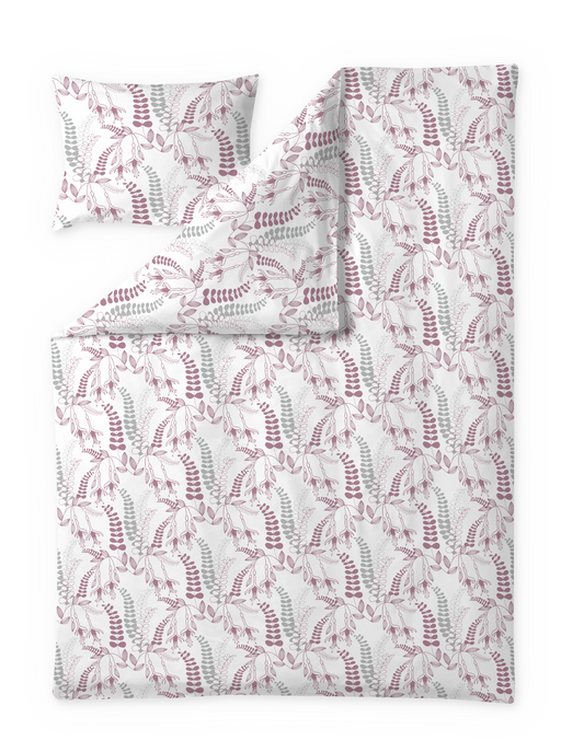 60653-5015-05-06; Finlayson Hanna Pussilakanasetti Malva / Harmaa / 150x210 + 50x60 cm