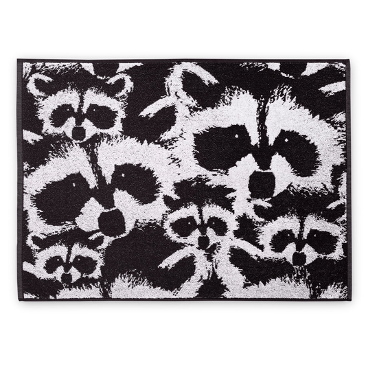 70553-4682-01-12; Finlayson Pesue pyyhe Musta / Valkoinen / 50x70 cm