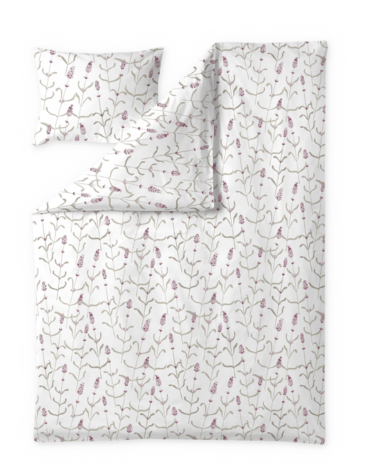 60714-5485-01-06; Finlayson Juuli tencel-satiinipussilakanasetti Roosa / Beige / 150x210 + 50x60 cm