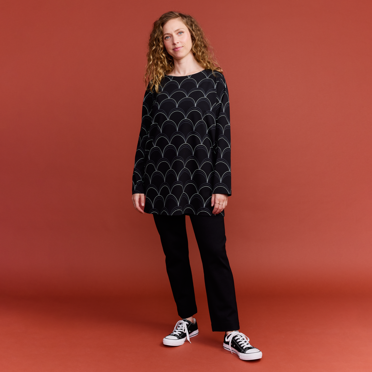 22702937004; Finlayson Rooma Trikootunika Musta / Vihreä / XL