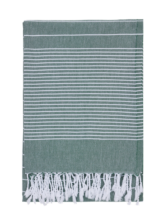 70169-1530-10-06; Finlayson Huili Hamam-pyyhe Tummanvihreä / 90x180 cm