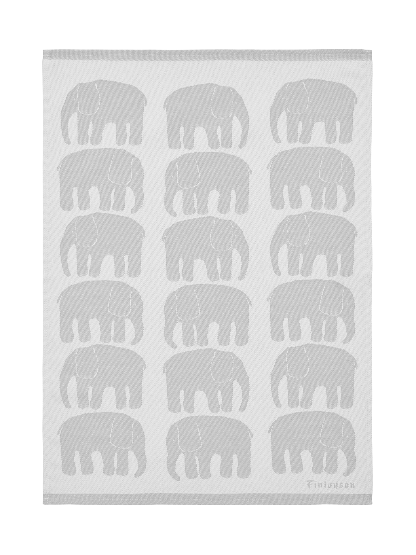 70900-4547-03-10; Finlayson Elefantti Keittiöpyyhe Harmaa / 50x70 cm