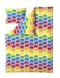 60652-4547-09-06; Finlayson Elefantti Pussilakanasetti Monivärinen / 150x210 + 50x60 cm