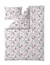 60653-4963-02-06; Finlayson Suukko Pussilakanasetti Harmaa / Roosa / 150x210 + 50x60 cm