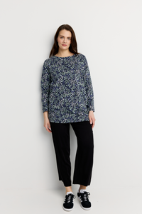 22784452001; Finlayson KUISKU Trikootunika Tummansininen / Salvianvihreä / XS