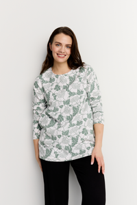 22784443005; 22784443004; 22784443003; 22784443002; 22784443001; Finlayson ANNUKKA Trikootunika Vaalea salvianvihreä / S