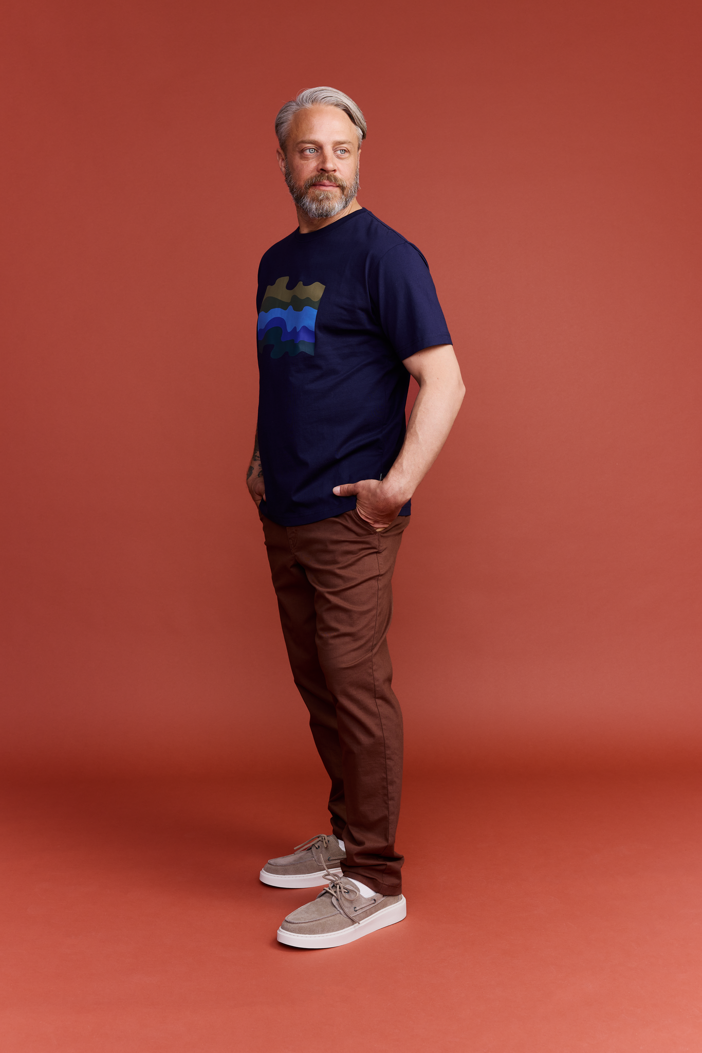 22706815005_1; Finlayson Aalto T-Paita Tummansininen / XXL