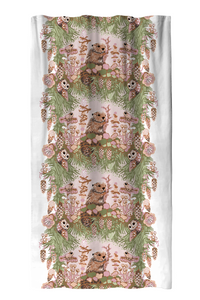 108005-7241; Finlayson Vallila Alvar verho Vihreä / Roosa / 140x250 cm 