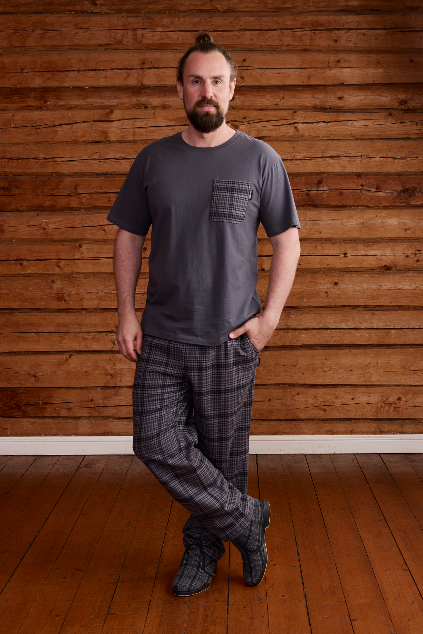 22751430004_2; Finlayson Reino Pyjama Harmaa / XXL 