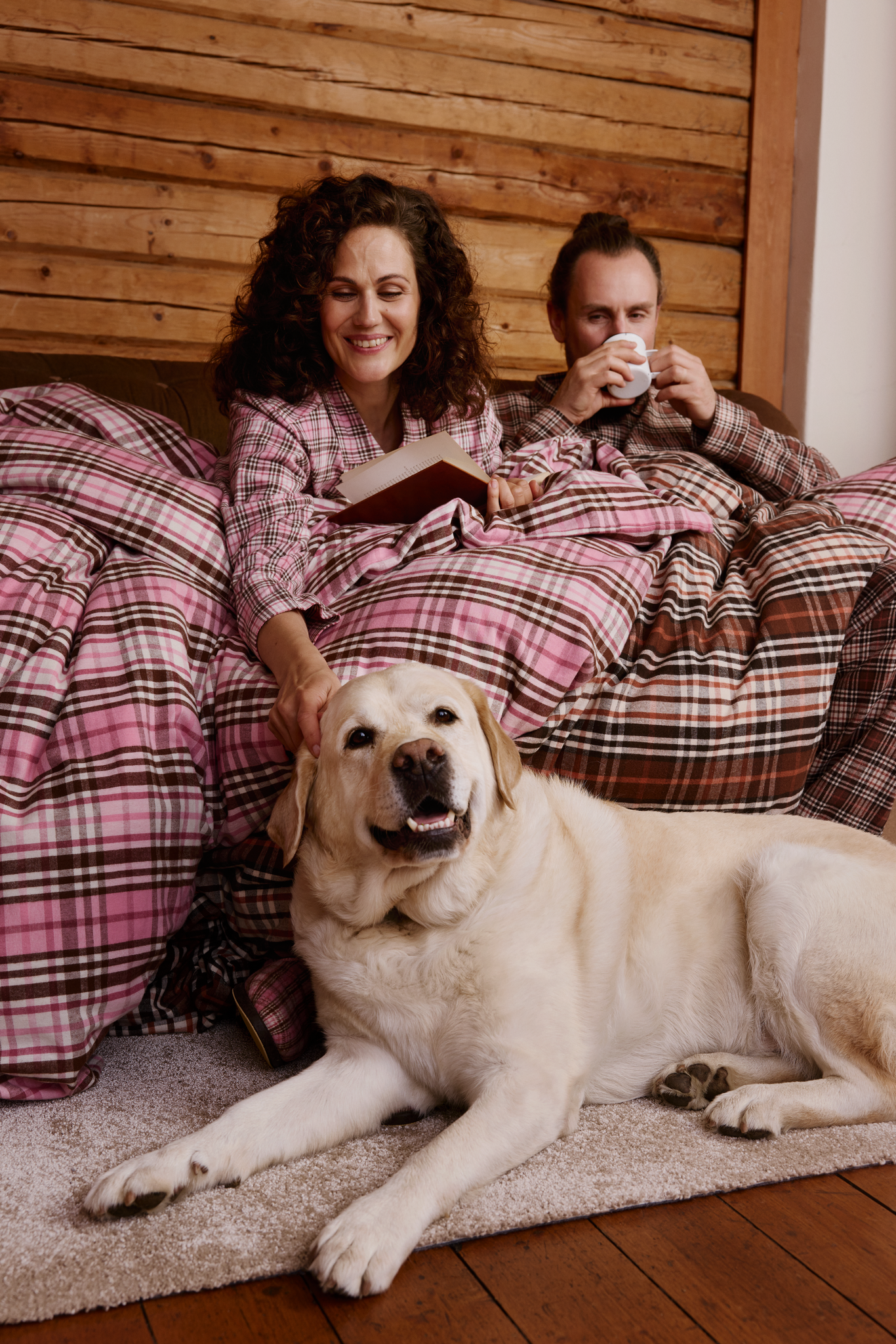 60679-4301-01-06_1; Finlayson Reino&Aino Pussilakanasetti Pinkki / 150x210 + 50x60 cm 