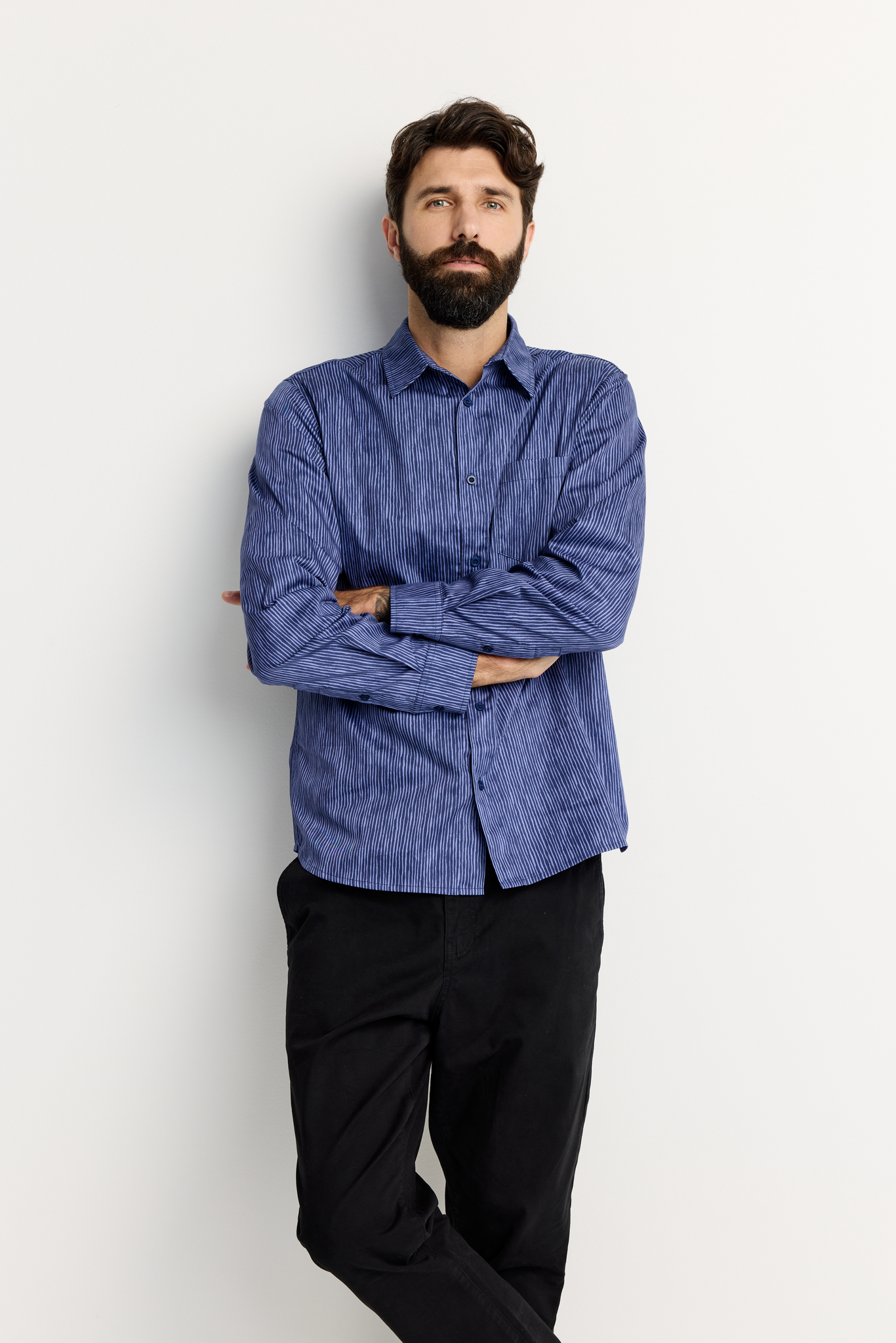 22784491001_3; 22784491002_3; 22784491003_3; 22784491004_3; Finlayson TIUHTA Kauluspaita Sininen / XXL 