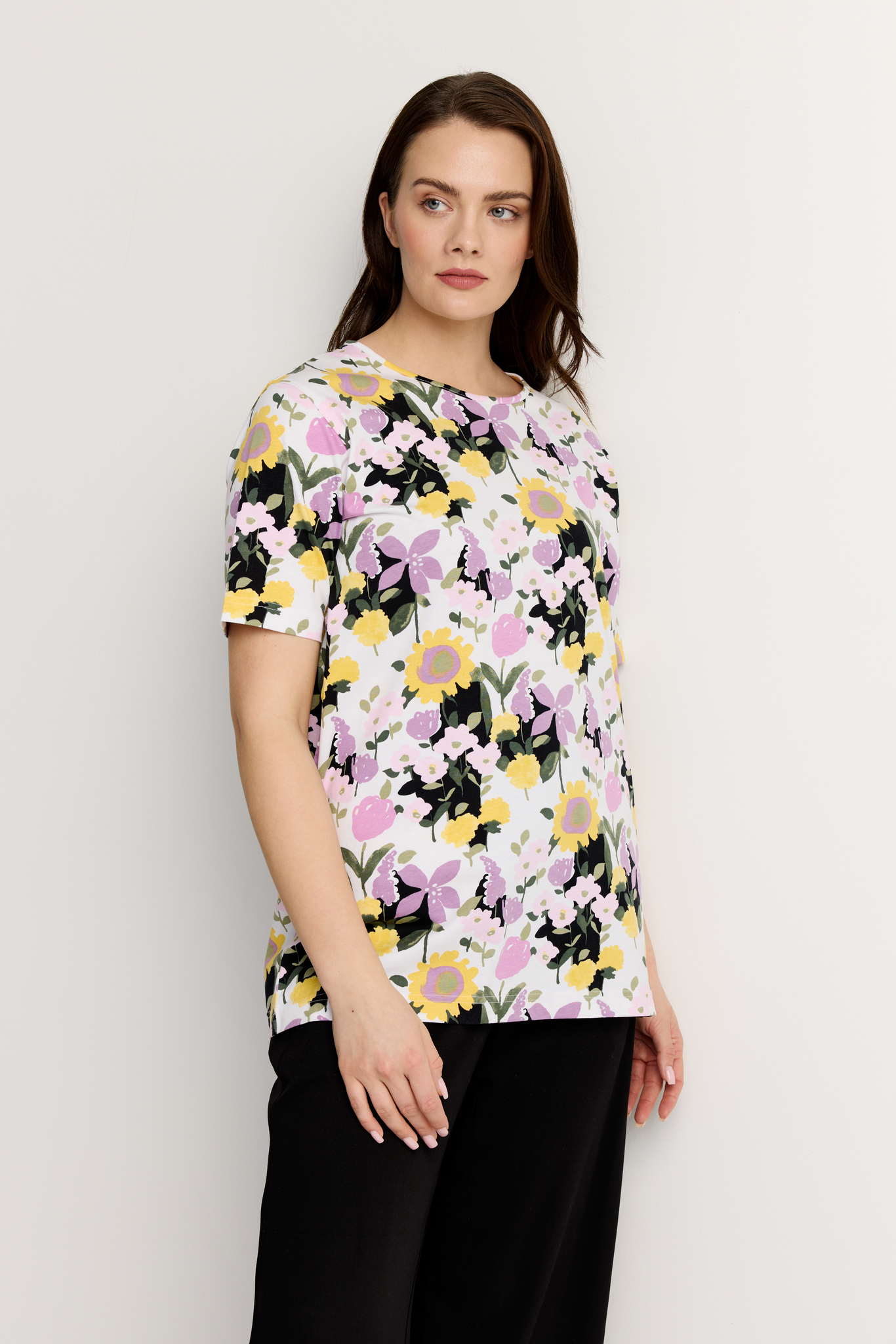 22784447005_1; Finlayson Ihana T-Paita Malva / Keltainen / XXL 