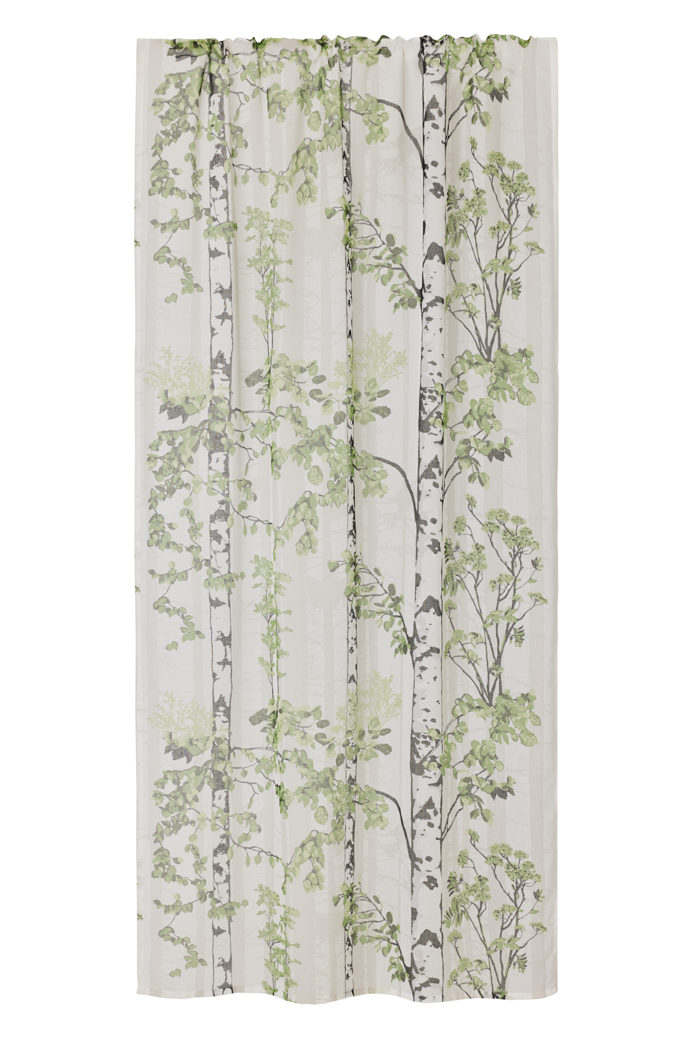 108213-7303; Finlayson Luontopolku Curtains Sammaleenvihreä / 140x250 cm 