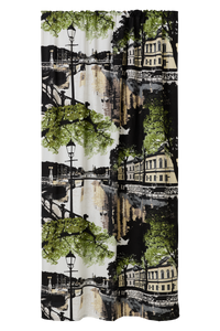 CT000326-7120; Finlayson Aurajoki Curtains Vihreä-keltainen / 140x250 cm 