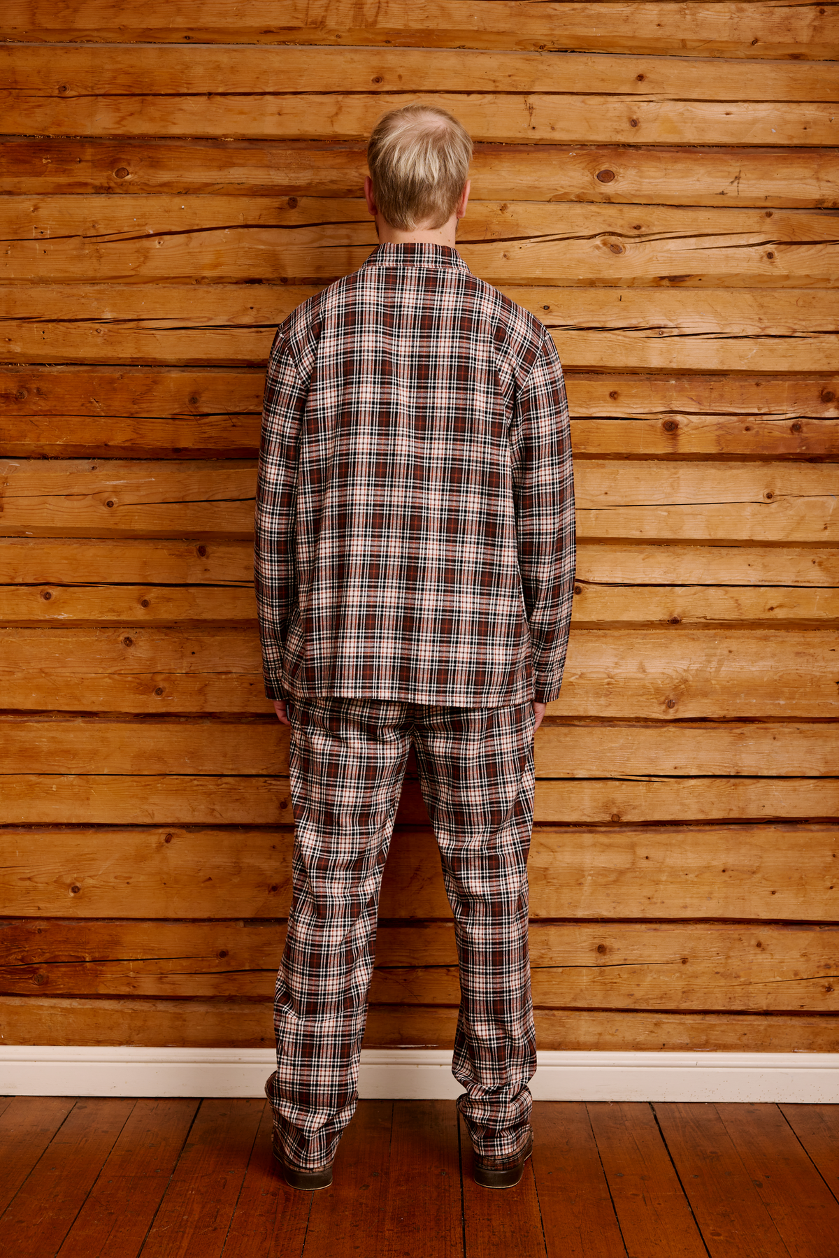 22751435004_4; 22751435003_4; 22751435002_4; 22751435001_4; Finlayson  Reino Flanellipyjama Ruskea / M 