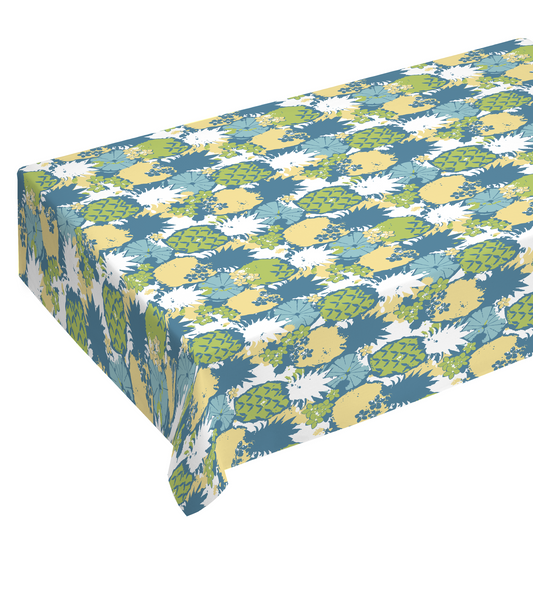 80419-4715-03-06; Finlayson Cocktail Pöytäliina Sininen / Keltainen / 145x145 cm 