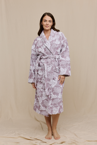 FW13001-436-SM; Finlayson Annukka Kylpytakki Malva / Valkoinen / S/M 