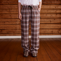 22719186001; Finlayson Aino Pyjamahousut Ruskea / S 