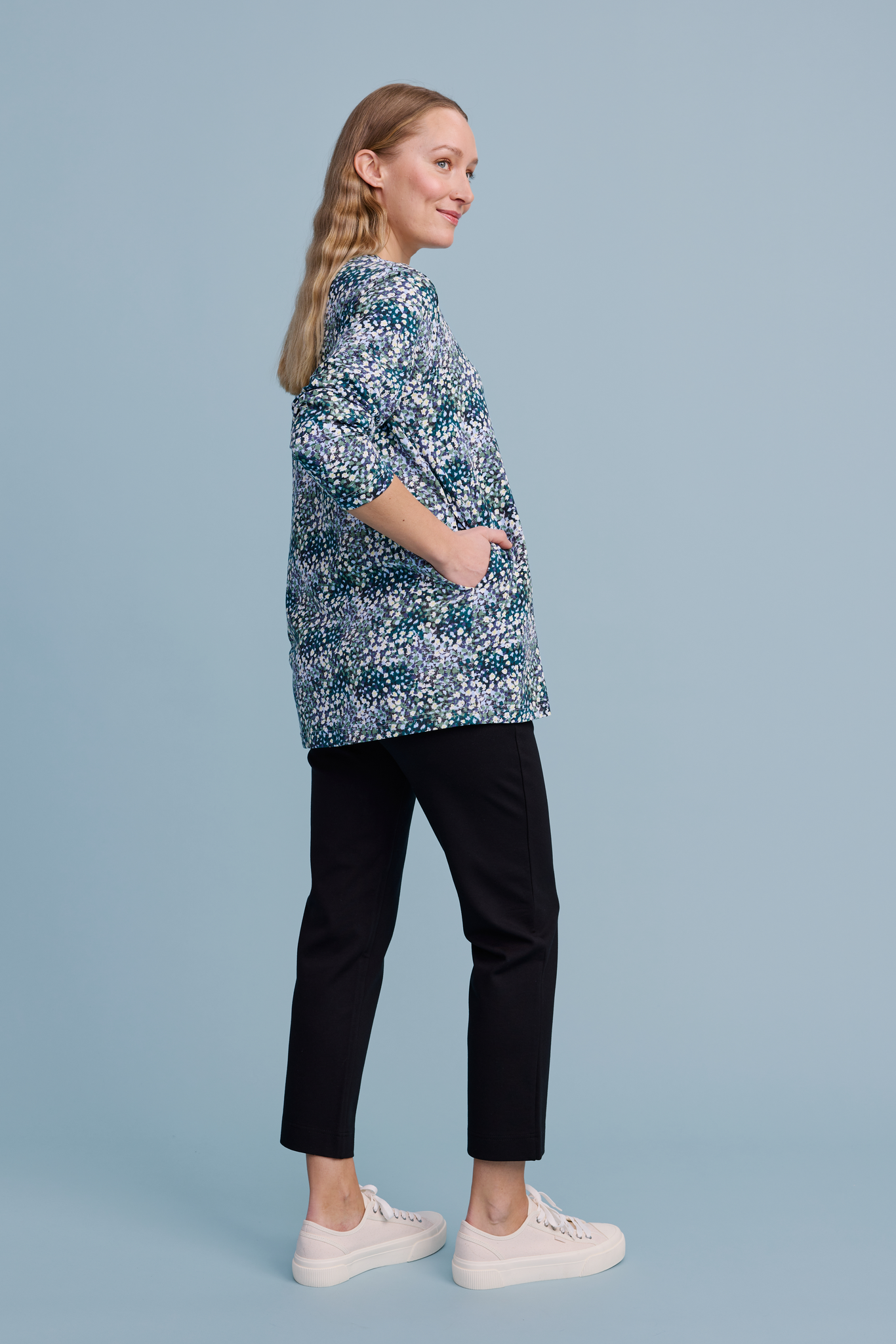 22595452003_3; Finlayson Leinikki Trikootunika Sininen / L 