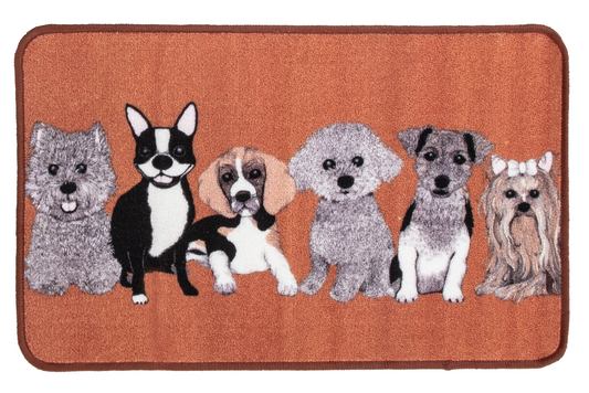 100230-03; Finlayson Doggies  Okra / 50x80 cm 