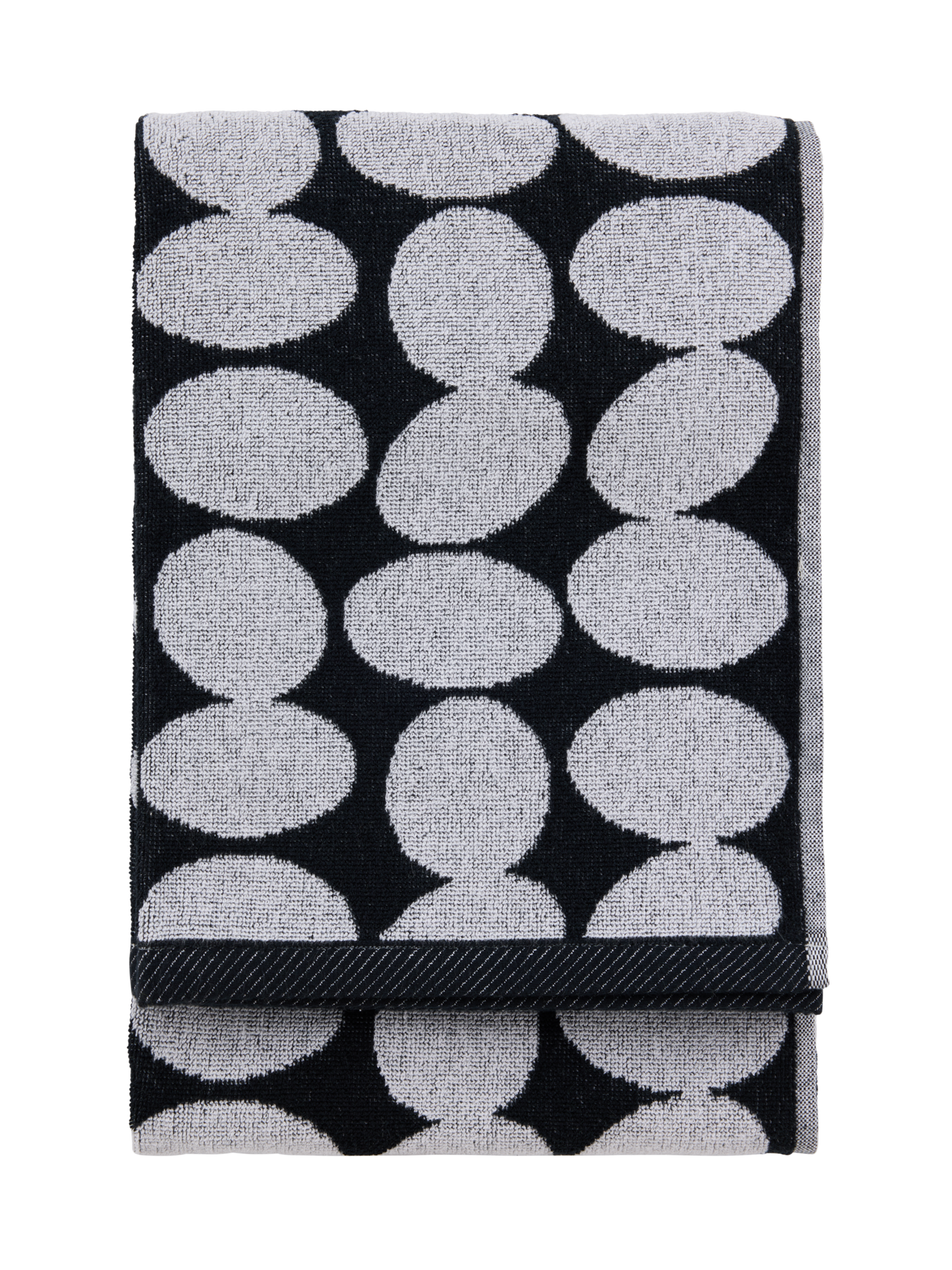 71264-4972-10-06; Finlayson Pikku pop Kylpypyyhe Mustavalkoinen / 70x150 cm 