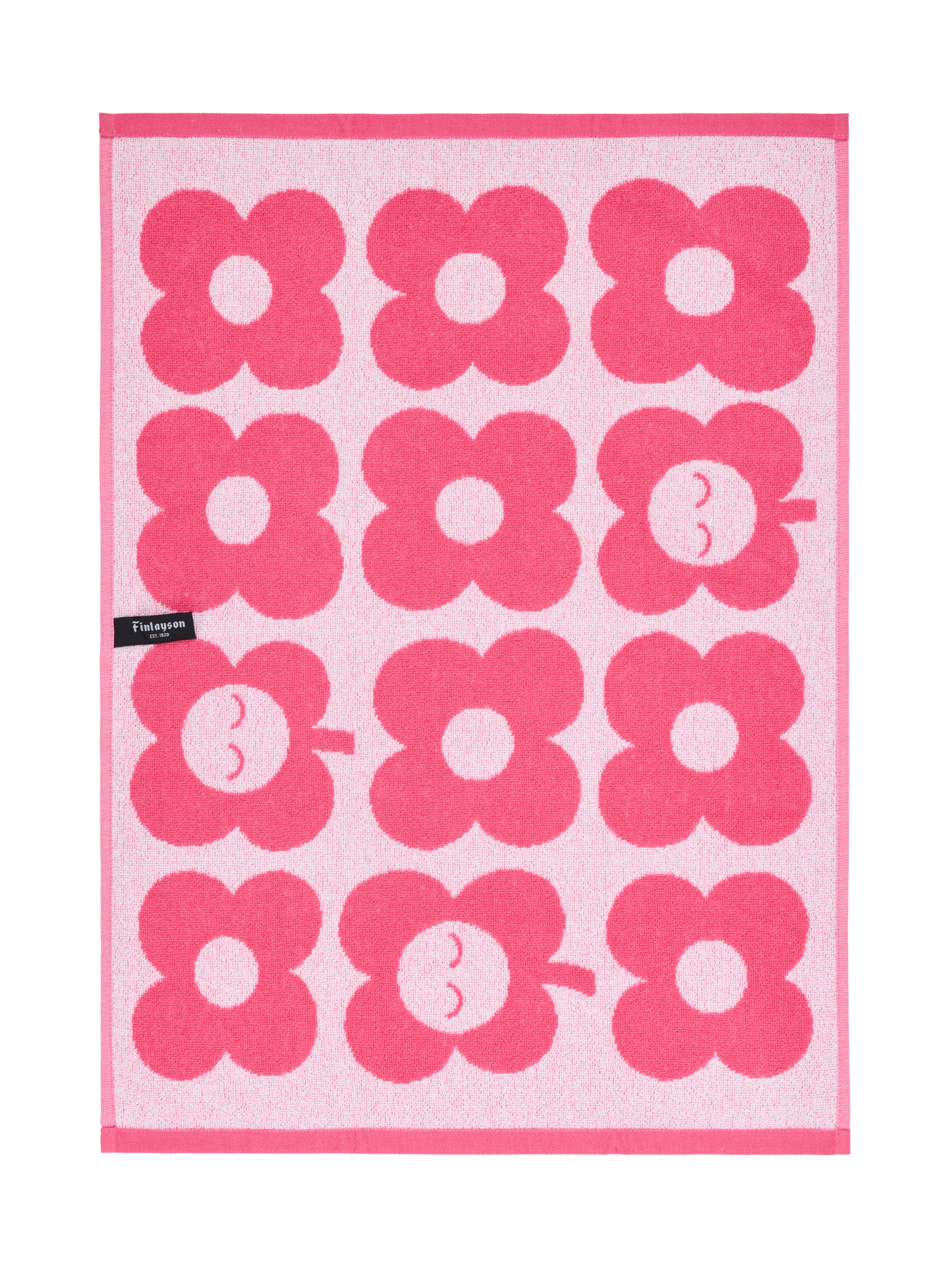 70563-5497-02-12_2; Finlayson Kukka Käsipyyhe Pinkki / 50x70 cm 