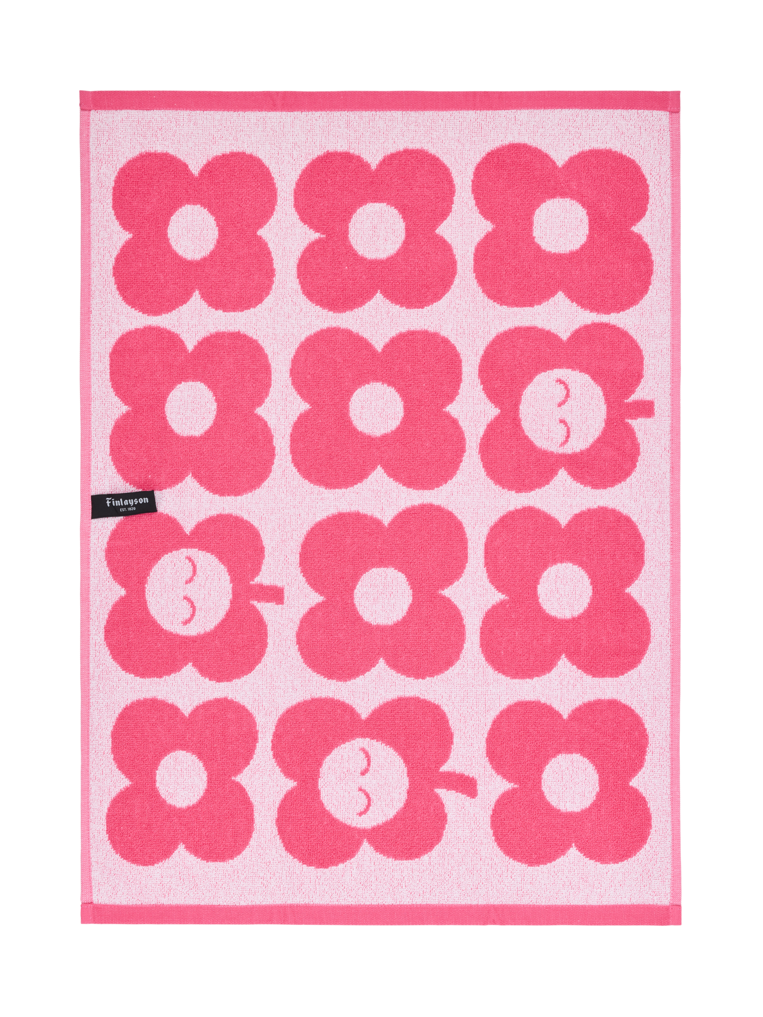 70563-5497-02-12_2; Finlayson Kukka Käsipyyhe Pinkki / 50x70 cm 