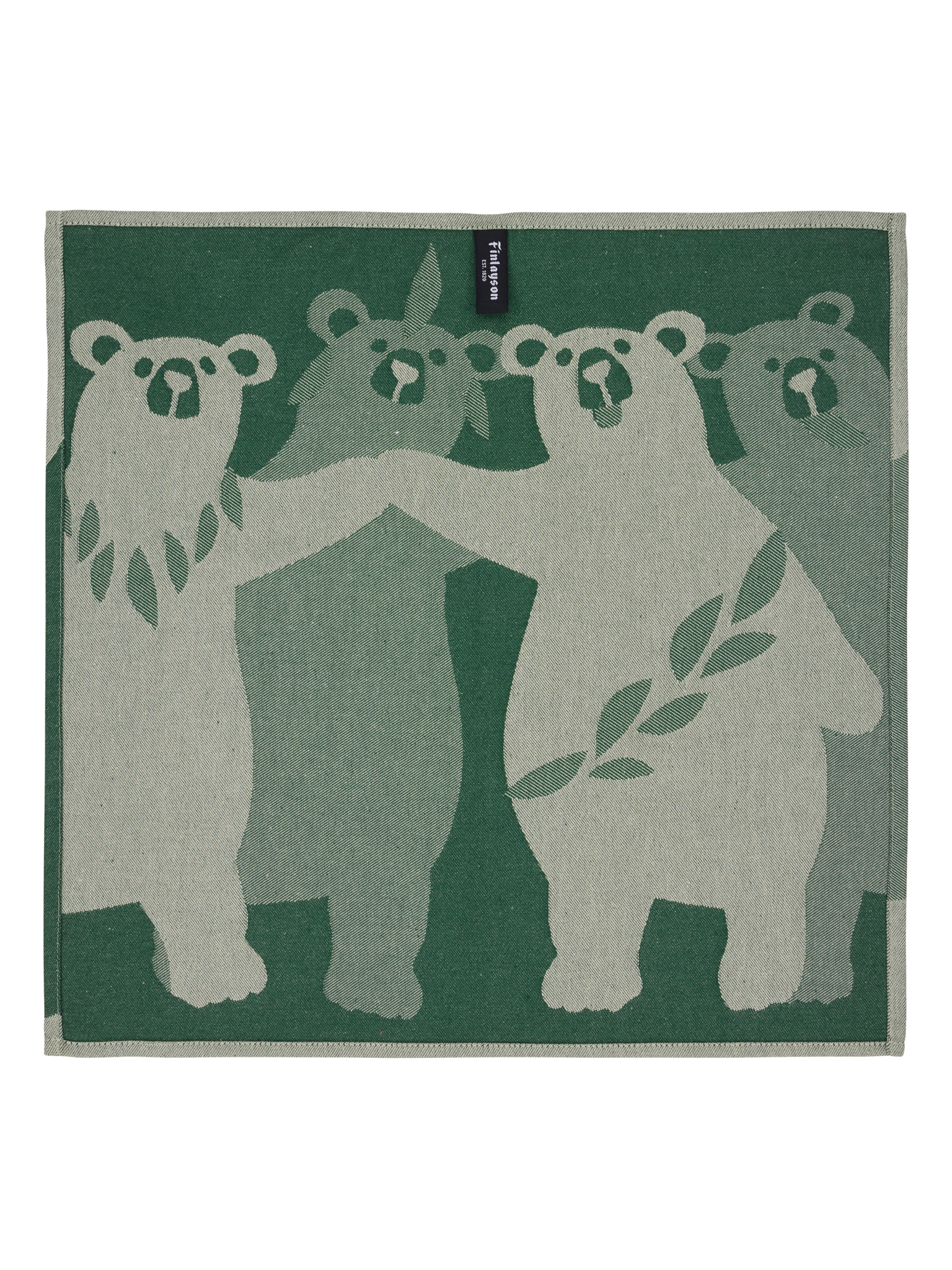 70101-5165-01-12_5; Finlayson Kopla Laudeliina Vihreä / 50x50 cm 