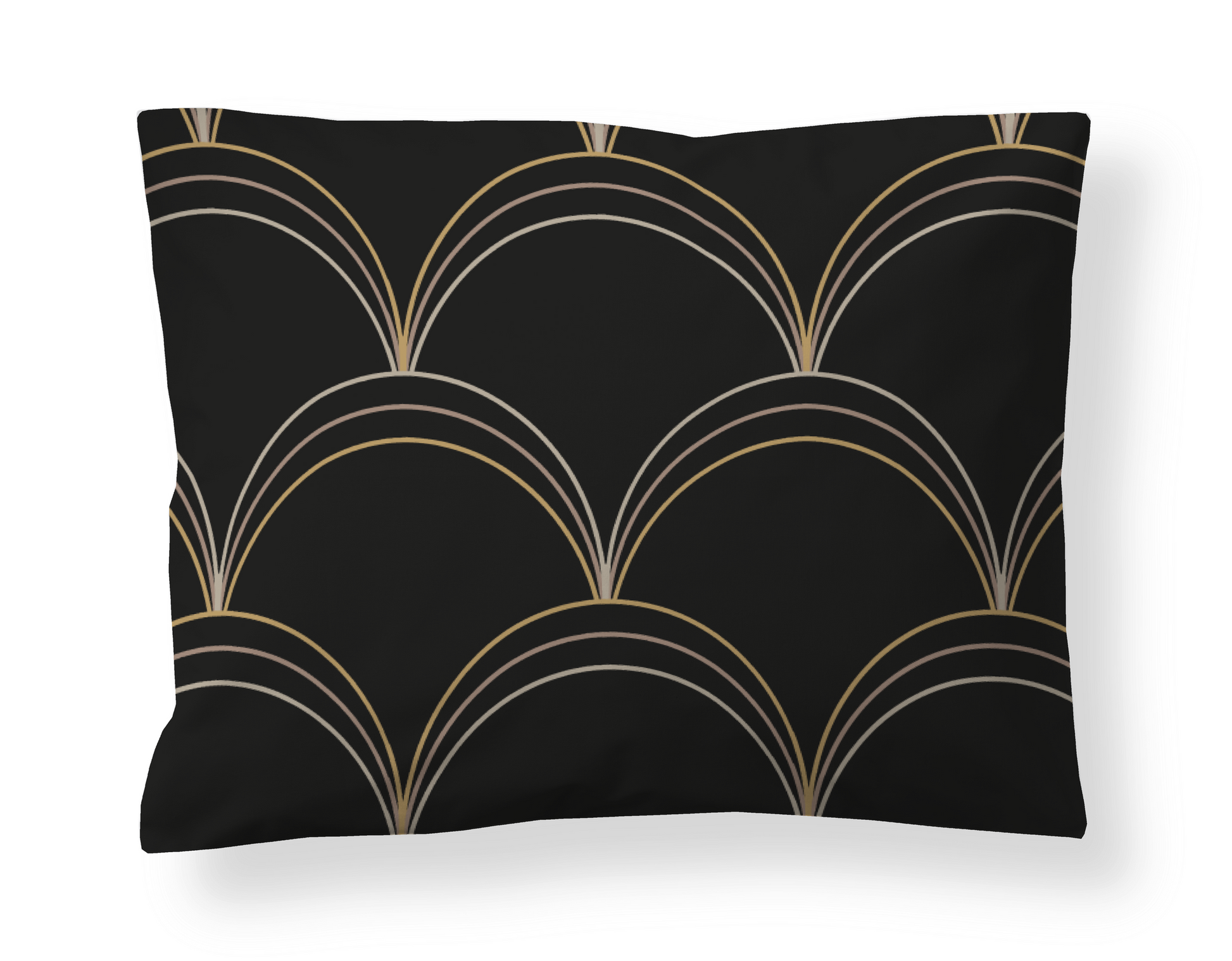 61138-5130-01-10; Finlayson Rooma Satiinityynyliina Musta / Ruskea / 50x60 cm 