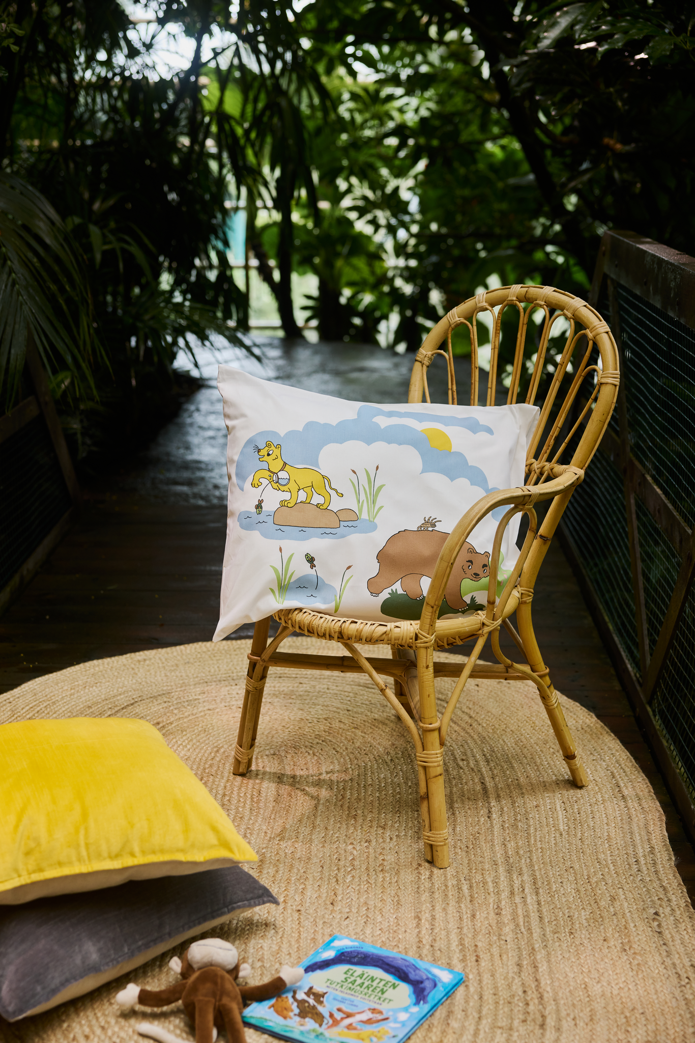 60152-5513-01-10_1; 60115-5513-01-10_1; Finlayson Seikkailu Lasten tyynyliina Monivärinen / 40x60 cm 