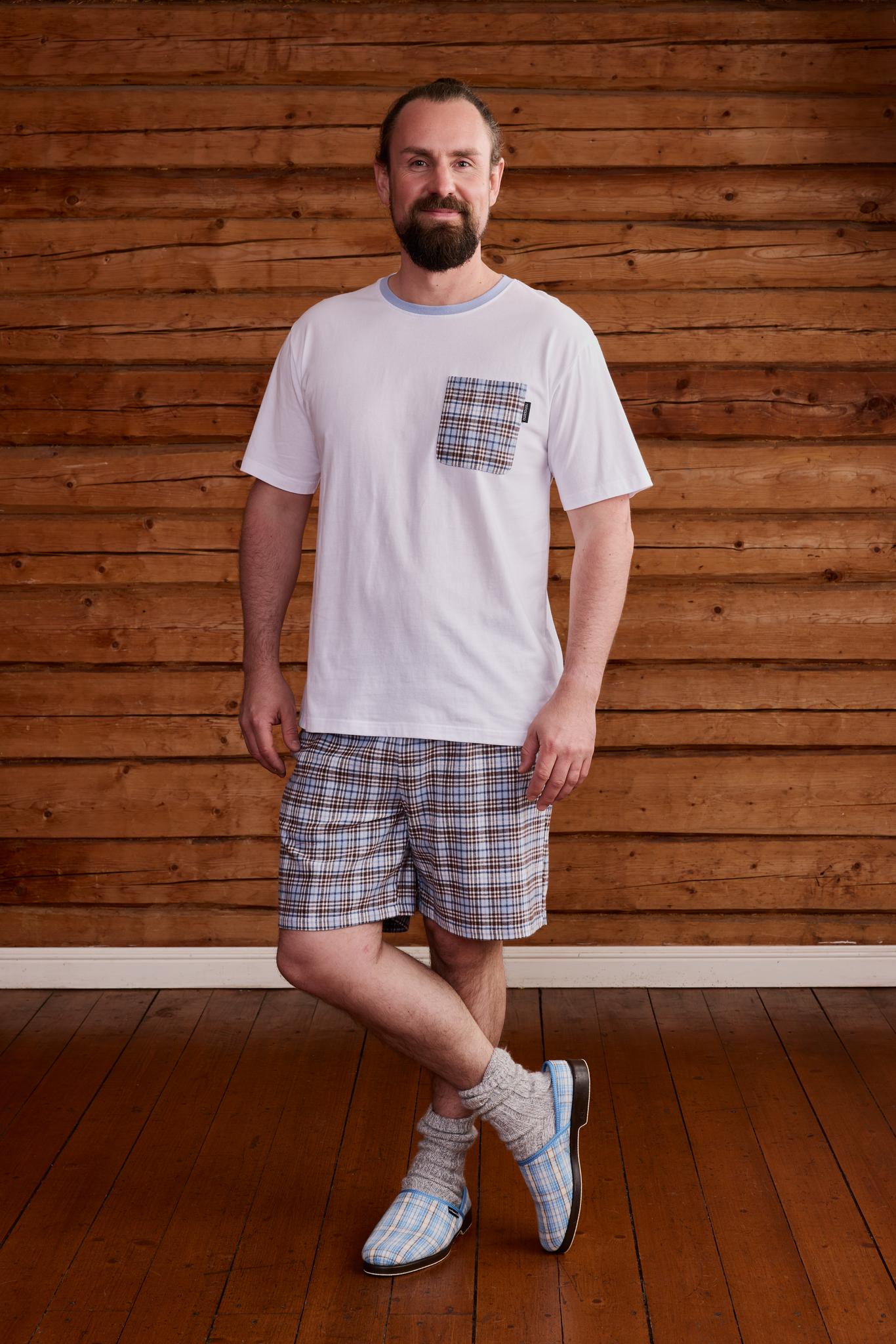 22751434002_2; Finlayson Reino Shortsipyjama Vaaleansininen / L 